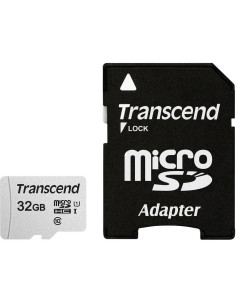 Sd Microsd Card  32Gb Transcend Sdhc Usd300S-A W/Adapter