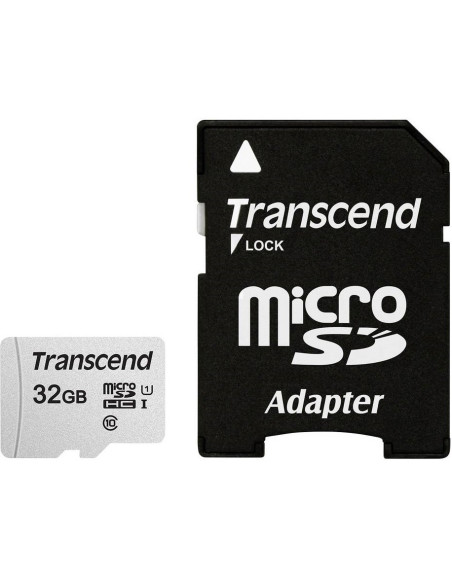 Sd Microsd Card  32Gb Transcend Sdhc Usd300S-A W/Adapter