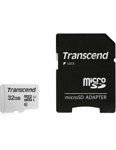 Sd Microsd Card  32Gb Transcend Sdhc Usd300S-A W/Adapter