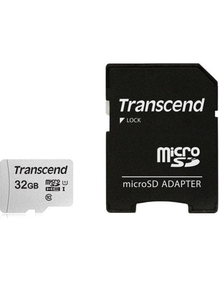 Sd Microsd Card  32Gb Transcend Sdhc Usd300S-A W/Adapter