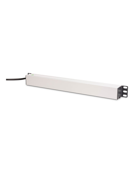 Digitus Dn-95436 Rozdzielacz Zasilania Pdu 8 X Gniazdo Sieciowe 1U Czarny, Srebrny