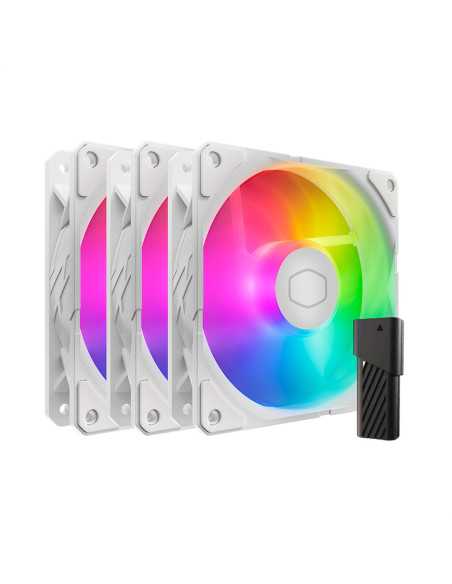 Cooler Master Sickleflow Edge 120 Argb 3-Pack Fan Kit White Edition Obudowa Komputera Wentylator 12 Cm Biały 3 Szt.
