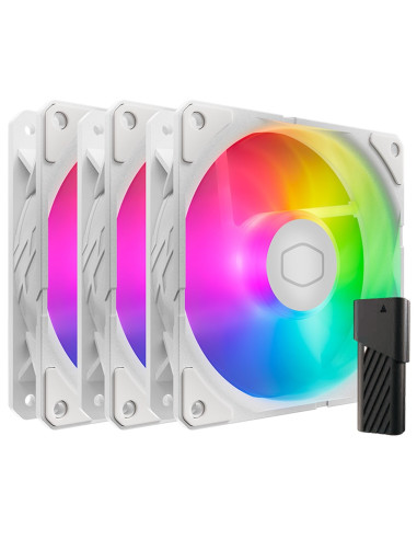 Cooler Master Sickleflow Edge 120 Argb 3-Pack Fan Kit White Edition Obudowa Komputera Wentylator 12 Cm Biały 3 Szt.
