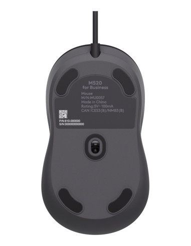 Logitech Signature Wired M520 For Business Myszka Biuro Oburęczny Usb Type-C Optyczny 4000 Dpi