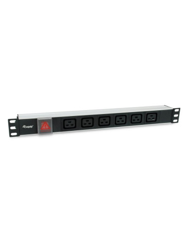 Equip 333319 Rozdzielacz Zasilania Pdu 6 X Gniazdo Sieciowe 1U Czarny