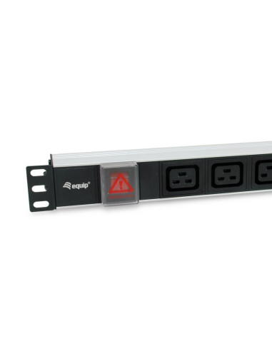 Equip 333319 Rozdzielacz Zasilania Pdu 6 X Gniazdo Sieciowe 1U Czarny