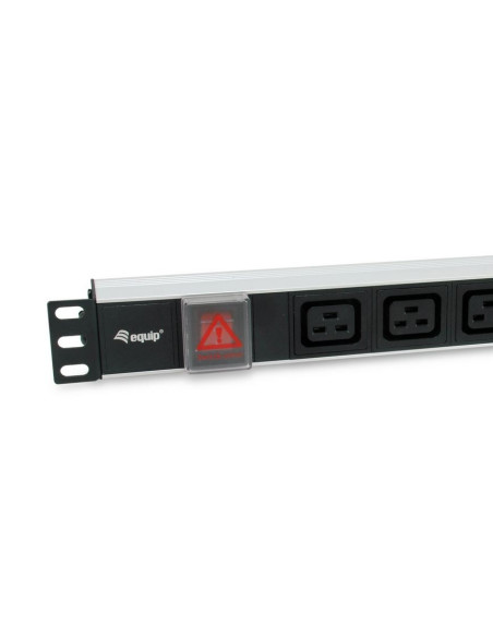 Equip 333319 Rozdzielacz Zasilania Pdu 6 X Gniazdo Sieciowe 1U Czarny