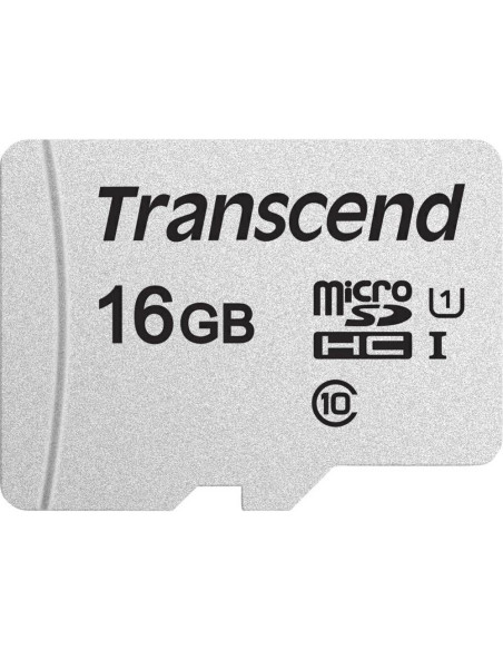Sd Microsd Card  16Gb Transcend Sdhc Usd300S-A W/Adapter