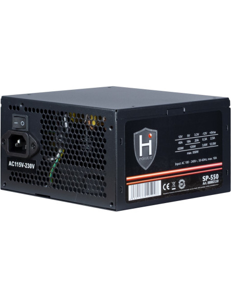 Inter-Tech Hipower Sp-550 Moduł Zasilaczy 550 W 20+4 Pin Atx Atx Czarny