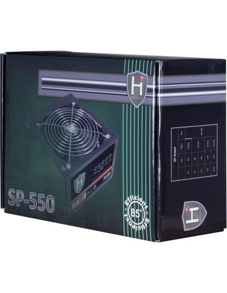 Inter-Tech Hipower Sp-550 Moduł Zasilaczy 550 W 20+4 Pin Atx Atx Czarny