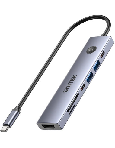Unitek Hub Usb-C 7W1 Pd 100W Hdmi 2.0 Z On/Off