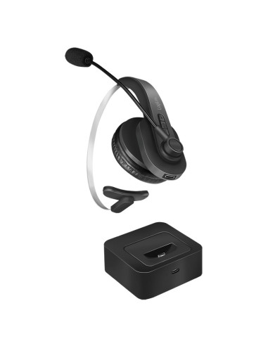 Logilink Bt0059 Słuchawki/Zestaw Słuchawkowy Bezprzewodowy Opaska Na Głowę Biuro/Centrum Telefoniczne Bluetooth Podstawka Do Ład