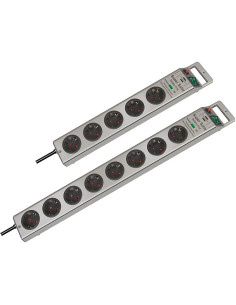 Brennenstuhl Super-Solid Surge Protection 4.500 A Srebrny 8 X Gniazdo Sieciowe 2,5 M