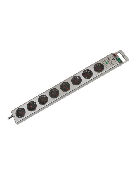 Brennenstuhl Super-Solid Surge Protection 4.500 A Srebrny 8 X Gniazdo Sieciowe 2,5 M