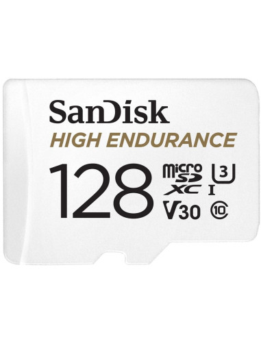 Karta Pamięci Microsdxc Sandisk High Endurance 128Gb 100/40 Mb/S A1 Class 10 V30 Uhs-I U3 + Adapter