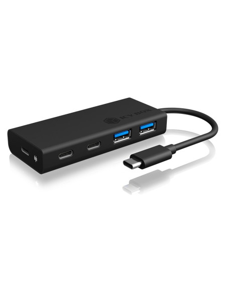 Icy Box Ib-Hub1426-Cpd Usb 3.2 Gen 1 (3.1 Gen 1) Type-C 5000 Mbit/S Czarny