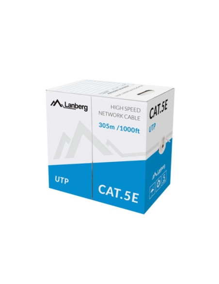 Lanberg Kabel Lan Utp 100Mb/S 305M Drut Cca Szary