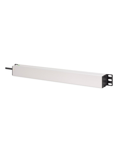 Digitus Dn-95440 Rozdzielacz Zasilania Pdu 9 X Gniazdo Sieciowe 1U Czarny, Srebrny