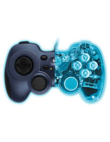 Logitech G F310 Czarny, Niebieski Usb 2.0 Gamepad Analogowa/Cyfrowa Pc