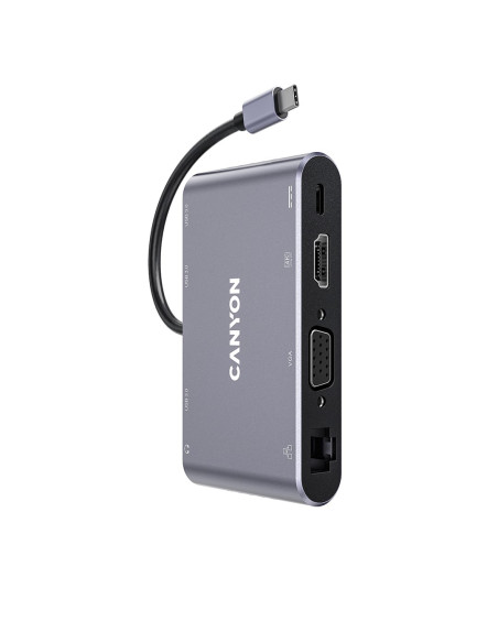 Canyon Ds-14 Usb 3.2 Gen 1 (3.1 Gen 1) Type-C Szary