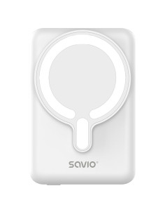 Savio Powerbank 10000 Mah Magnetyczny Biały Ba-13