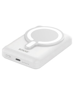 Savio Powerbank 10000 Mah Magnetyczny Biały Ba-13 2