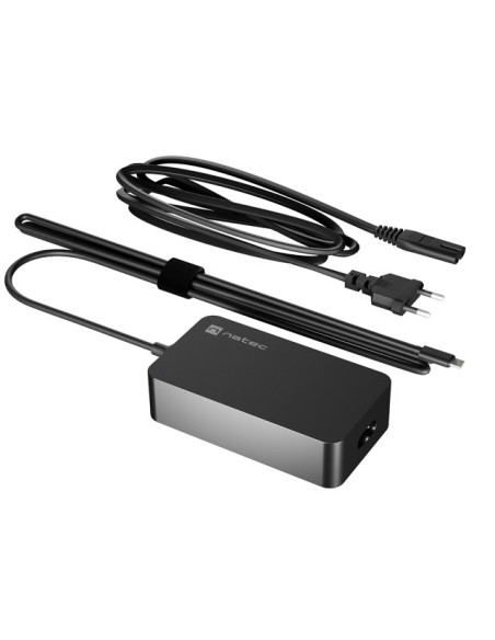 Natec Zasilacz Ładowarka Grayling Gan Usb-C 65W Do Laptopów, Tabletów, Telefonów