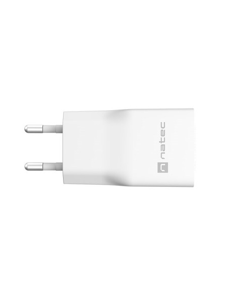Natec Ładowarka Sieciowa Ribera Gan Slim Usb-A Usb-C 20W Biała