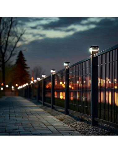 Greenblue Lampa Solarna Led Na Słupek 60X40Mm, Daszek Kopertowy, 3200K Gb125 Ww