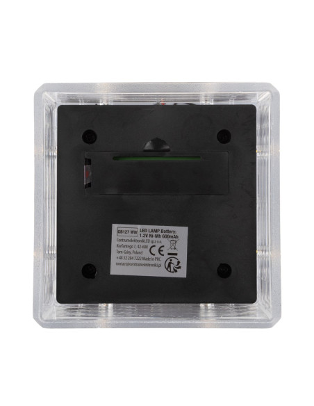 Greenblue Lampa Solarna Led Na Słupek, 80X80Mm, Daszek Kopertowy, 3200K Gb127 Ww