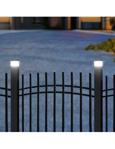 Greenblue Lampa Solarna Led Na Słupek, 80X80Mm, Daszek Kopertowy, 3200K Gb127 Ww