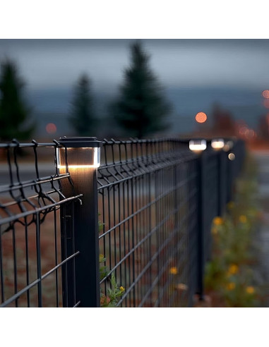 Greenblue Lampa Solarna Led Na Słupek, 80X80Mm, Daszek Kopertowy, 3200K Gb127 Ww