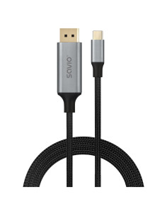 Savio Kabel Usb-C – Displayport 8K 2M 60Hz (Dsc) Cl-208