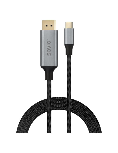 Savio Kabel Usb-C – Displayport 8K 2M 60Hz (Dsc) Cl-208