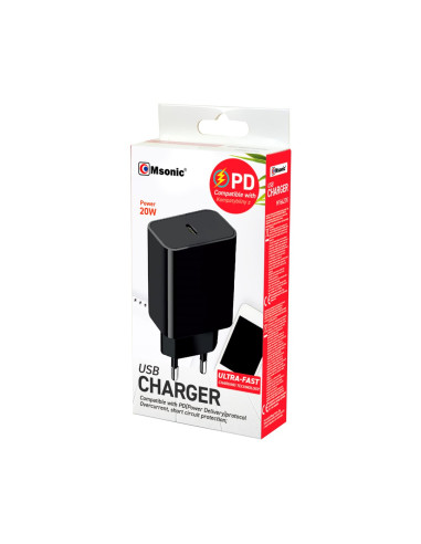 Msonic Ładowarka Sieciowa Usb-C 20W Power Delivery My6623K