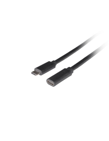 Lanberg Przedłużacz Usb-C M/F 3.1 1.5M Czarny