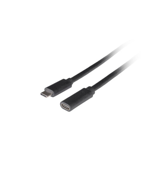 Lanberg Przedłużacz Usb-C M/F 3.1 1.5M Czarny
