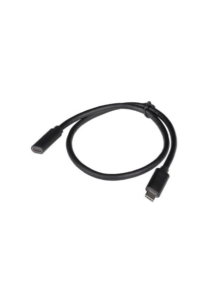 Lanberg Przedłużacz Usb-C M/F 3.1 0.5M Czarny