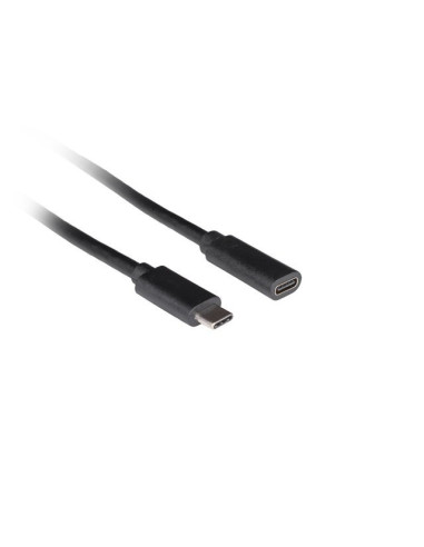 Lanberg Przedłużacz Usb-C M/F 3.1 0.5M Czarny