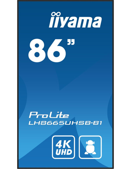 Płaski Ekran Iiyama Lh8665Uhsb-B1, 86 Cali, 215,9 Cm