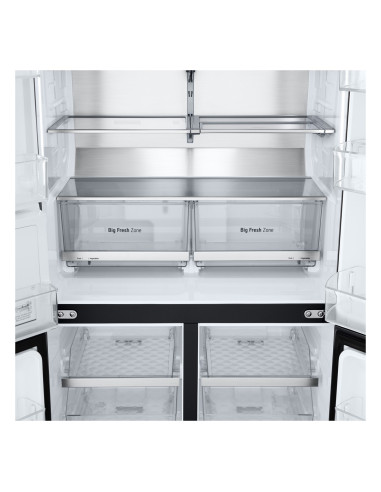 Lodówka Side-By-Side Lg Gmg960Evje Multi Door 179Cm Essence Black Steel Czarny Mat Total Nofrost Podajnik Wody