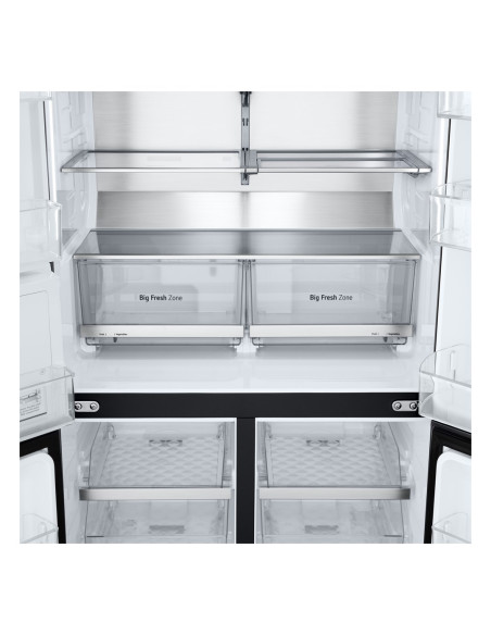 Lodówka Side-By-Side Lg Gmg960Evje Multi Door 179Cm Essence Black Steel Czarny Mat Total Nofrost Podajnik Wody