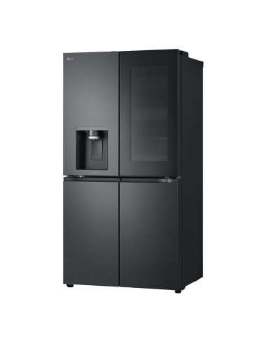 Lodówka Side-By-Side Lg Gmg960Evje Multi Door 179Cm Essence Black Steel Czarny Mat Total Nofrost Podajnik Wody