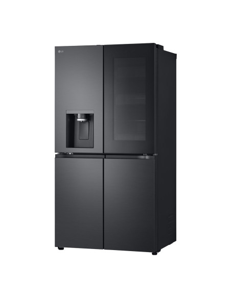 Lodówka Side-By-Side Lg Gmg960Evje Multi Door 179Cm Essence Black Steel Czarny Mat Total Nofrost Podajnik Wody