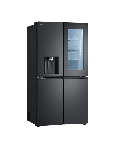 Lodówka Side-By-Side Lg Gmg960Evje Multi Door 179Cm Essence Black Steel Czarny Mat Total Nofrost Podajnik Wody