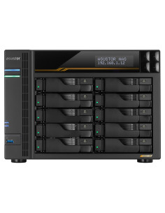 Nas Asustor As6810T  Tower  10X (3.5" Sata Hdd/ 2.5" Ssd)  Amd Ryzen Embedded V3C14  16G Ecc Ddr5 Sodimm (Max. 64Gb), 2X 10Gbe, 
