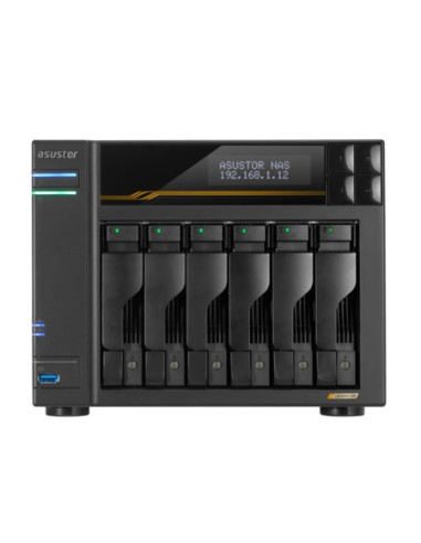 Asustor Lockerstor 6 Gen3 (As6806T) Nas Komputer Stacjonarny Amd Ryzen V3C14 16 Gb Ddr5 Adm Czarny