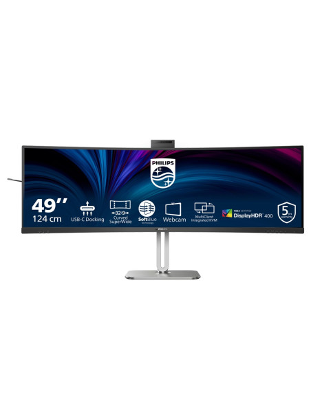 Philips 49B2U6900Ch/00 Monitor Komputerowy 124 Cm (48.8") 5120 X 1440 Px Dual Qhd Lcd Czarny