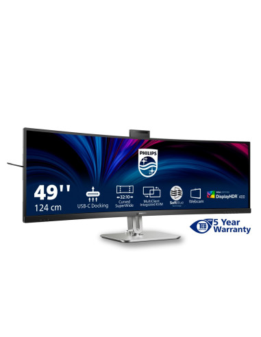 Philips 49B2U6900Ch/00 Monitor Komputerowy 124 Cm (48.8") 5120 X 1440 Px Dual Qhd Lcd Czarny