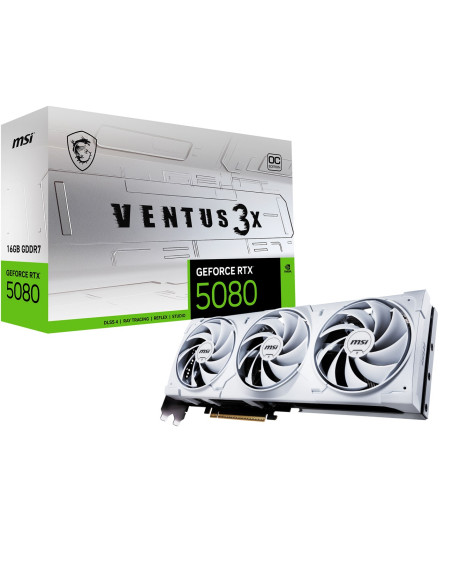 Msi Ventus Geforce Rtx 5080 16G 3X Oc White Karta Graficzna Nvidia 16 Gb Gddr7